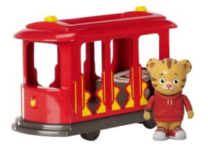 daniel tiger's neighborhood trolley with daniel tiger figure, single