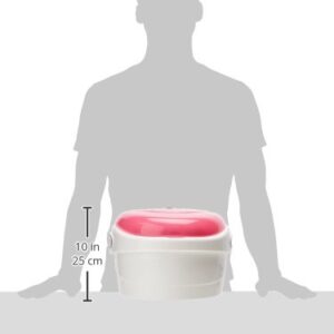 Summer Step by Step Potty, Pink - 3-in-1 Potty Training Toilet - Features Contoured Seat, Flushable Wipes Holder and Toilet Tissue Dispenser, 13x9.5x15.5 Inch (Pack of 1)