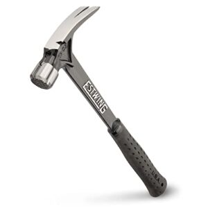 estwing ultra series hammer - 19 oz rip claw framer with milled face & shock reduction grip - eb-19sm