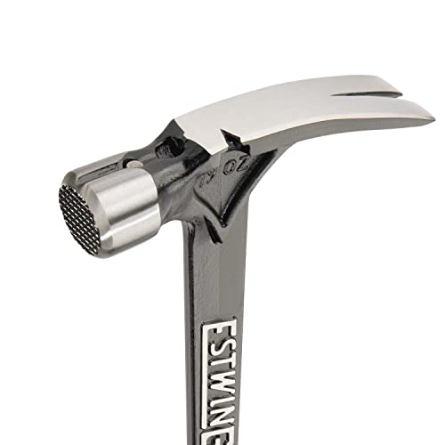 ESTWING Ultra Series Hammer - 19 oz Rip Claw Framer with Milled Face & Shock Reduction Grip - EB-19SM