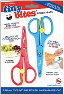 tiny bites food shears - parent must-have for baby & toddler feeding