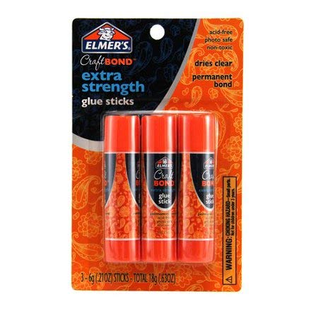 Elmer's Craft Bond Extra Strength Glue Sticks, 3pc