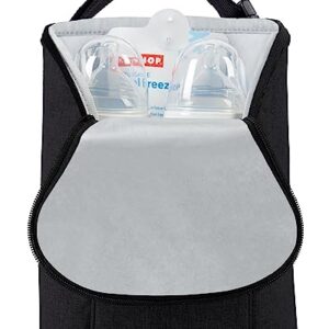 Skip Hop Baby Breastmilk Cooler Insulated Bottle Bag, Grab & Go, Black