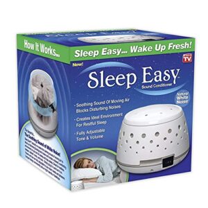 white noise sound machine - real fan sleep aid, noise cancelling for office privacy, home, baby & adults - portable, travel friendly sleep machine