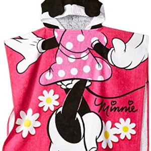 Disney Minnie Mouse 22" x 22" Hooded Poncho Bath/Beach Towel