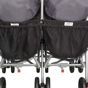 Delta Children LX Side by Side Stroller - with Recline, Storage & Compact Fold, Grey