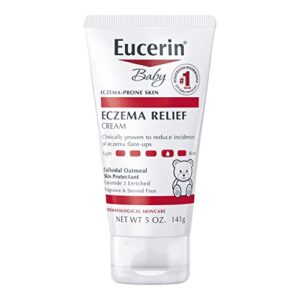 eucerin baby eczema relief body cream - steroid & fragrance free for 3+ months of age - 5 oz. tube