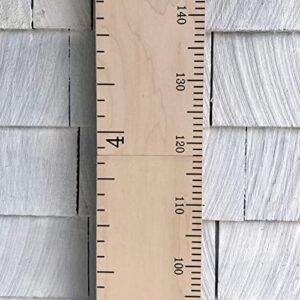 Headwaters Studio Wooden Ruler Growth Chart for Kids | Nursery Wall Decor Boys & Girls Room| Natural Schoolhouse Ruler | Made in USA