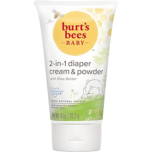 Burt's Bees Baby Daily Cream to Powder, Talc-Free Diaper Rash Cream - 4 Ounces Tube