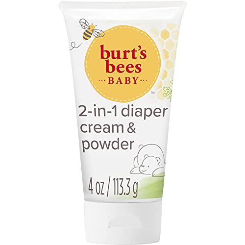 Burt's Bees Baby Daily Cream to Powder, Talc-Free Diaper Rash Cream - 4 Ounces Tube