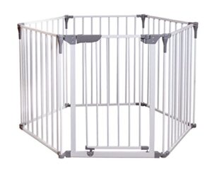dreambaby royale converta 3-in-1 play yard baby gate - with 6 modular panel - fits opening with 151 inch wide & 29 inch tall - white - model l849