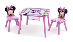 disney minnie mouse storage table and chairs set delta children