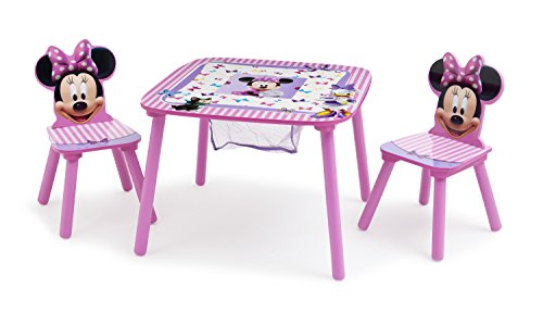 Disney Minnie Mouse Storage Table and Chairs Set Delta Children