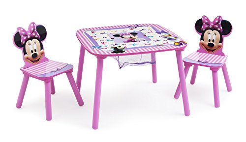 Disney Minnie Mouse Storage Table and Chairs Set Delta Children