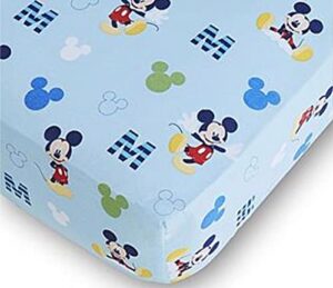 disney baby mickey mouse fitted crib sheet