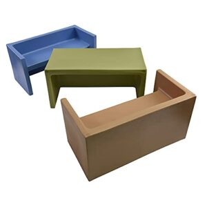 Children's Factory Adapta-Benches, Set-3, Woodland, CF910-073, Flexible Seating for Classroom, Preschool or Daycare, Indoor or Outdoor Toddler Chairs