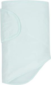 miracle blanket baby sleep wearable swaddle wrap for newborn infant boy or girl 0-3 months, mint