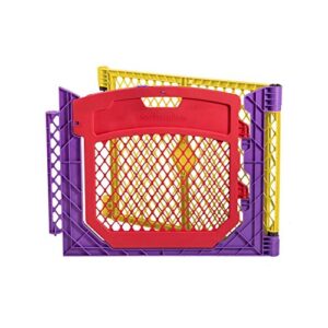 toddleroo by north states superyard colorplay ultimate 2 panel extension, made in usa: increases play space up to 34.4 sq. ft. (adds 64", multicolor)