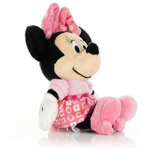 kids preferred disney baby minnie mouse stuffed animal plush toy mini jingler, 6.5 inches