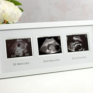 Pearhead Trimester Progression Sonogram Picture Frame, Pregnancy Milestone Keepsake Photo Frame, Sonogram Keepsake, Gender-Neutral Baby Nursery Décor