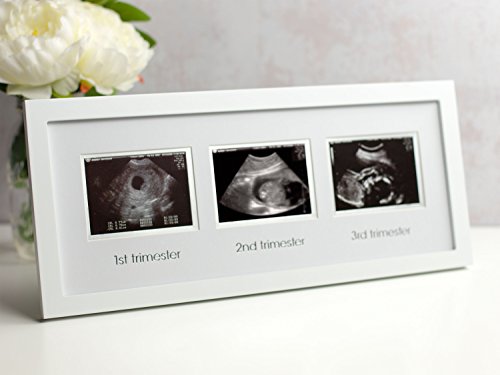 Pearhead Trimester Progression Sonogram Picture Frame, Pregnancy Milestone Keepsake Photo Frame, Sonogram Keepsake, Gender-Neutral Baby Nursery Décor