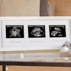 Pearhead Trimester Progression Sonogram Picture Frame, Pregnancy Milestone Keepsake Photo Frame, Sonogram Keepsake, Gender-Neutral Baby Nursery Décor