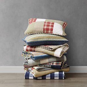 Eddie Bauer Home - Queen Quilt Set, Cotton Reversible Bedding with Matching Shams, Home Decor for All Seasons (Fairview Grey, Queen)