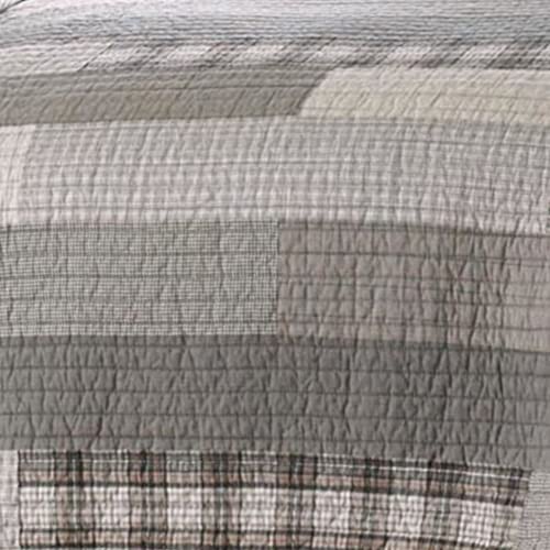 Eddie Bauer Home - Queen Quilt Set, Cotton Reversible Bedding with Matching Shams, Home Decor for All Seasons (Fairview Grey, Queen)