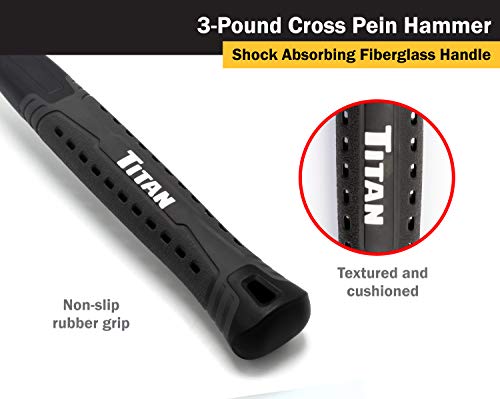 Titan 63004 3lb (48oz) Cross Peen Hammer