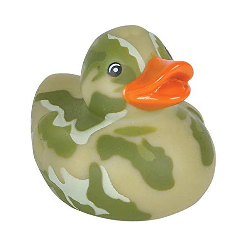 Rhode Island Novelty 2 Inch Camouflage Rubber Duckies, One Dozen Assorted