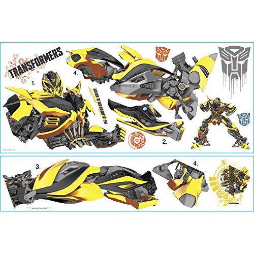 RoomMates RMK2526GM Transformers: Age of Extinction Bumblebee Peel and Stick Wall Decals