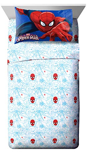 Marvel Spiderman 'Regulator' Toddler 4 Piece Bed Set