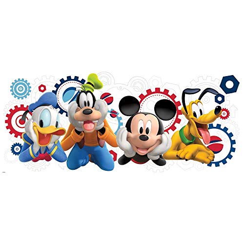 RoomMates RMK2561GM Mickey and Friends Mickey Mouse Clubhouse Capers Peel and Stick Giant Wall Decals