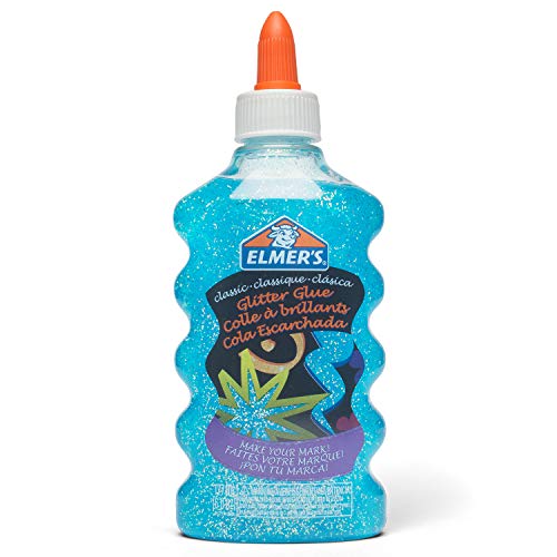 Elmer's 2022912 Liquid Glitter Glue, Washable, Blue, 6 Ounces, 1 Count