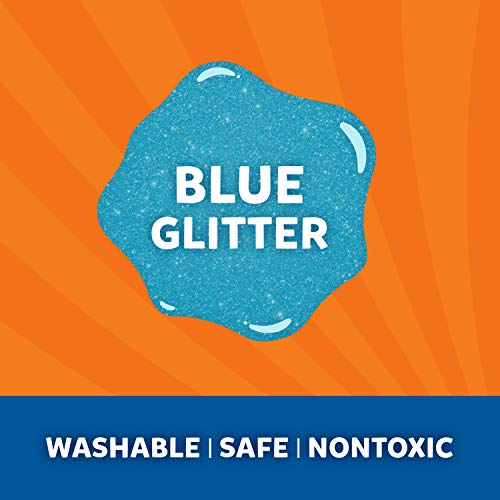 Elmer's 2022912 Liquid Glitter Glue, Washable, Blue, 6 Ounces, 1 Count