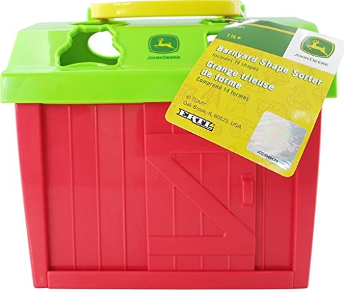 John Deere Barnyard Shape Sorter Toy & Matching Game, Ages 18 Months and Up