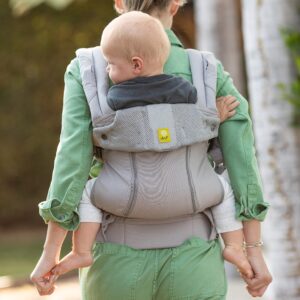 LÍLLÉbaby Complete All Seasons Ergonomic 6-in-1 Baby Carrier Newborn to Toddler - with Lumbar Support - for Children 7-45 Pounds - 360 Degree Baby Wearing - Inward & Outward Facing - Stone