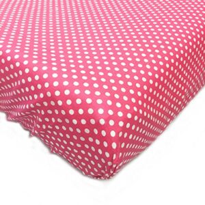 one grace place simplicity hot pink changing pad cover, hot pink and white