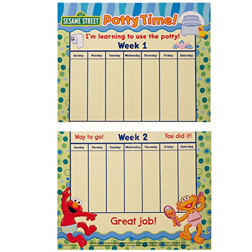 Sesame Street"Potty Time" Potty Training Coloring and Activity Set - with Progress Chart and Reward Stickers