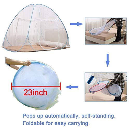 NICE PURCHASE New Portable Folding Mosquito Net Tent Freestand Bed 1 or 2 Openings (1.0m(75 by 38 inches LxW))