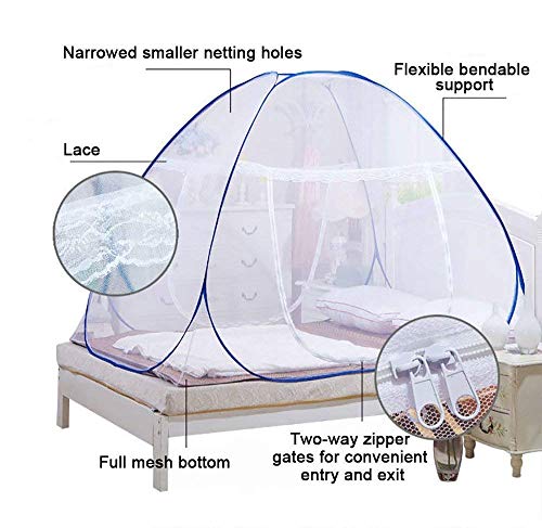 NICE PURCHASE New Portable Folding Mosquito Net Tent Freestand Bed 1 or 2 Openings (1.0m(75 by 38 inches LxW))