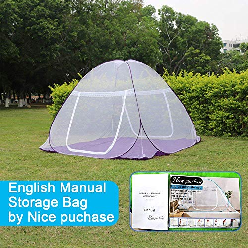 NICE PURCHASE New Portable Folding Mosquito Net Tent Freestand Bed 1 or 2 Openings (1.0m(75 by 38 inches LxW))