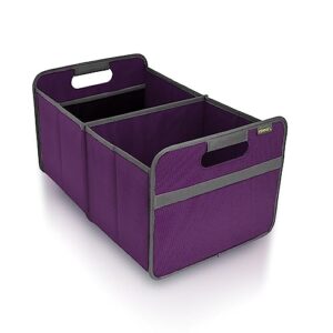 meori large trunk organizer for groceries collapsible midnight magenta storage car suv 2 compartments