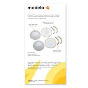 Medela SoftShells Breast Shells for Sore Nipples for Pumping or Breastfeeding, Discreet Breast Shells, Flexible and Easy to Wear, Made Without BPA