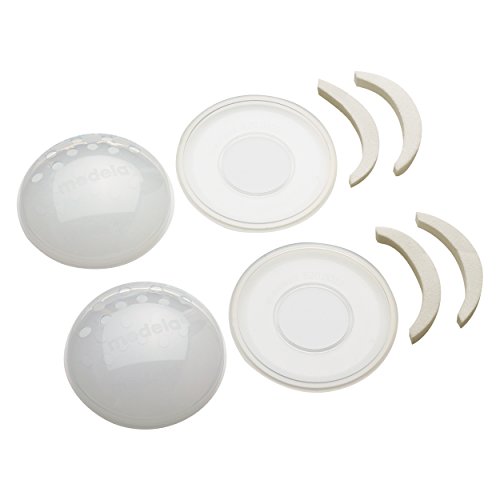 Medela SoftShells Breast Shells for Sore Nipples for Pumping or Breastfeeding, Discreet Breast Shells, Flexible and Easy to Wear, Made Without BPA