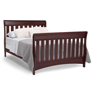 Delta Children Bentley S Series 4-in-1 Convertible Baby Crib, Black Cherry Espresso