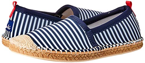 Sea Star Beachwear Beachcomber Espadrille Water Shoe (Toddler/Little Kid/Big Kid) Navy/White Microstripe 1 Little Kid M