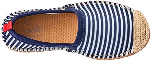 Sea Star Beachwear Beachcomber Espadrille Water Shoe (Toddler/Little Kid/Big Kid) Navy/White Microstripe 1 Little Kid M