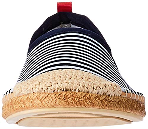 Sea Star Beachwear Beachcomber Espadrille Water Shoe (Toddler/Little Kid/Big Kid) Navy/White Microstripe 1 Little Kid M