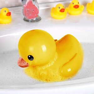 Jumbo Rubber Duck Bath Toy - Giant Ducks Big Duckie Baby Shower Birthday Party Favors 8-Inches (Yellow)